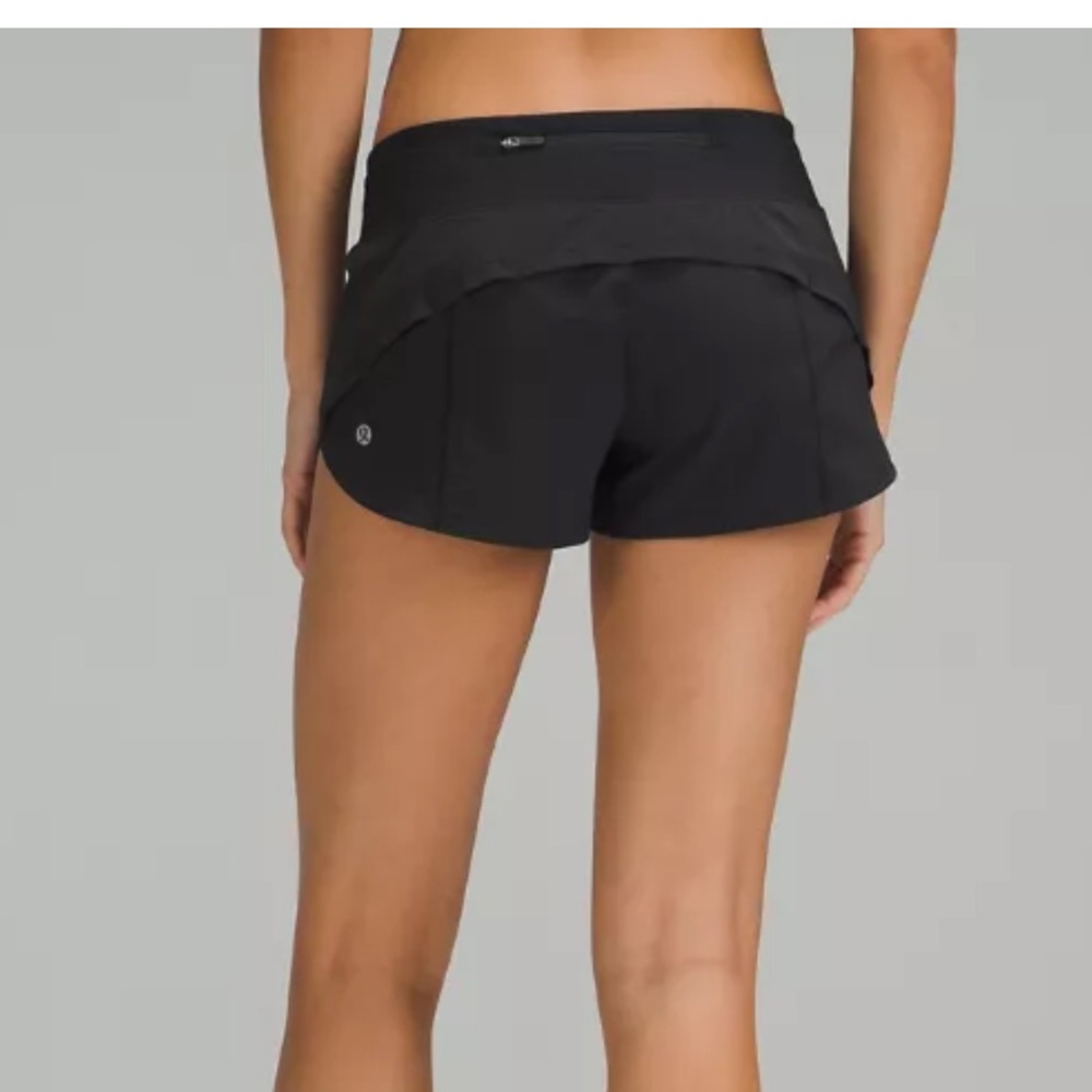 Lululemon  Speed Up Lined Low Rise Black Shorts Women’s Size 10